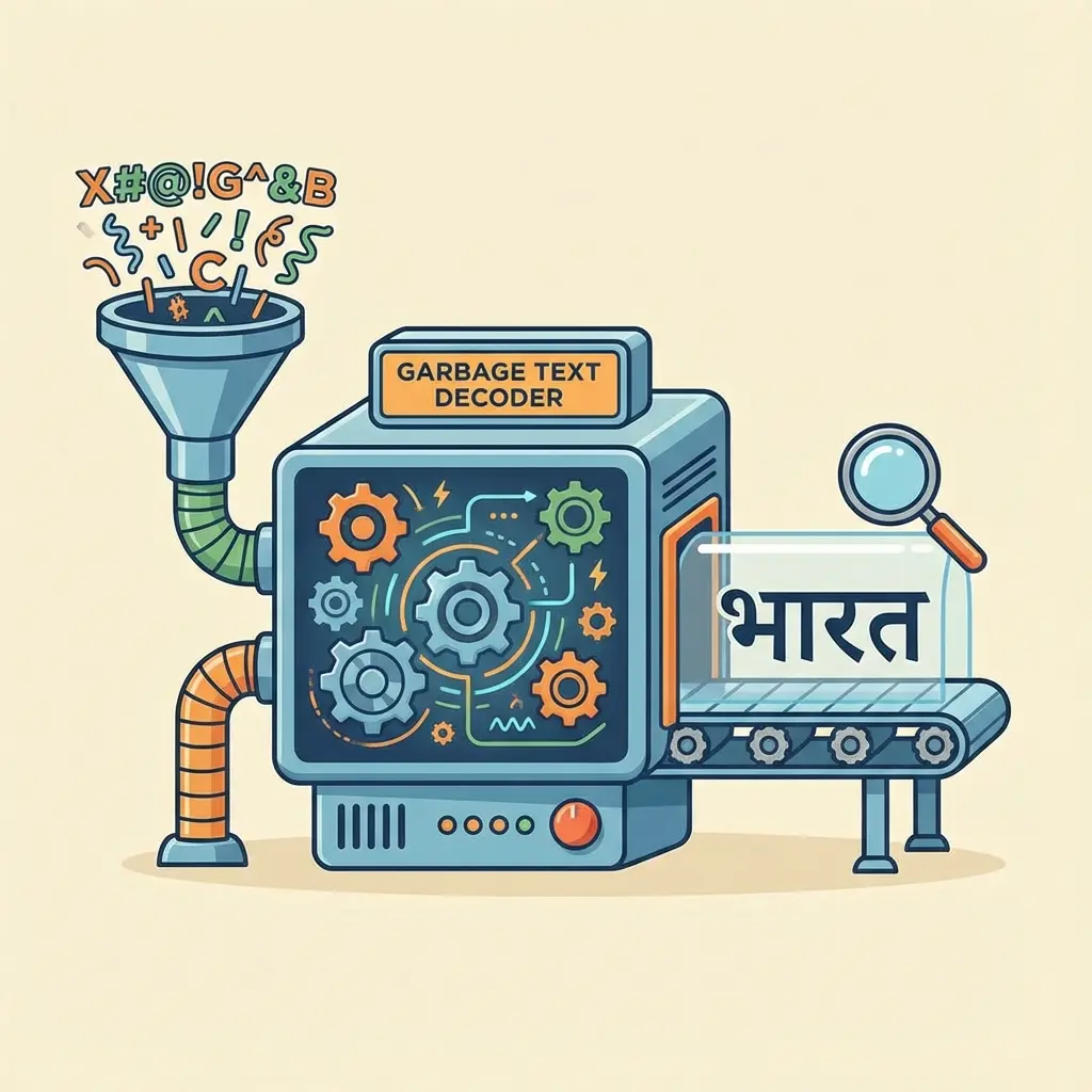 कचरा टेक्स्ट (jke;k.k) को हिंदी में बदलें: Kruti Dev to Unicode