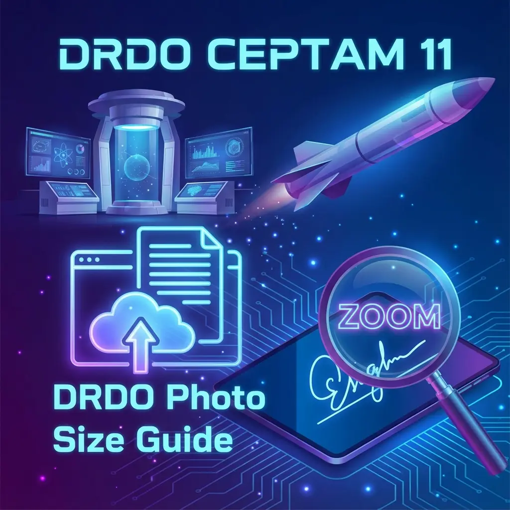 DRDO CEPTAM 11 फोटो और सिग्नेचर गाइड (Size & Format)