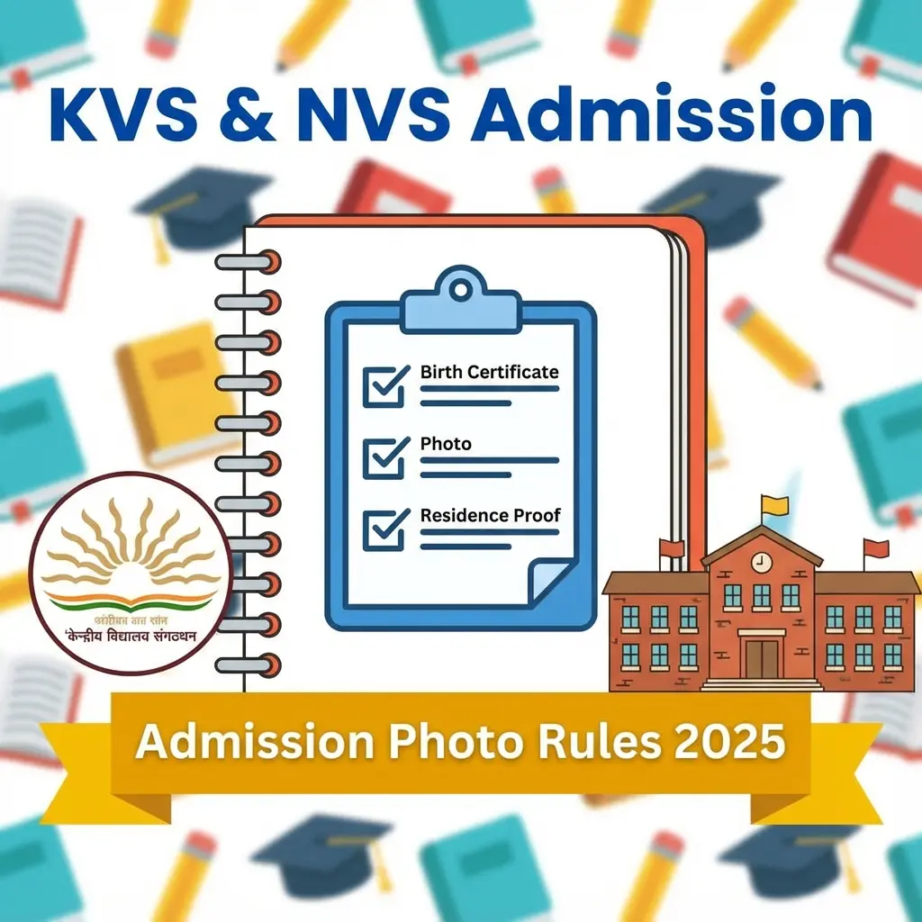 KVS और NVS (नवोदय) फॉर्म फोटो और साइन रिसाइज़र 2026
