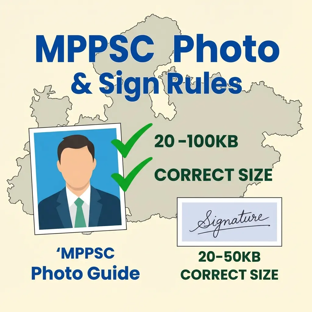 MPPSC Photo & Signature Format (2026): Size, Rules & Resizer