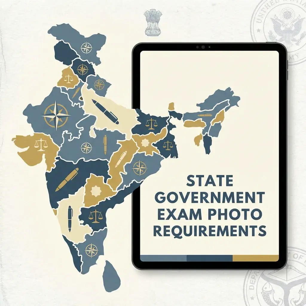 राज्य सरकार परीक्षा फोटो आवश्यकताएं: UPPSC, BPSC, RPSC गाइड (2026)